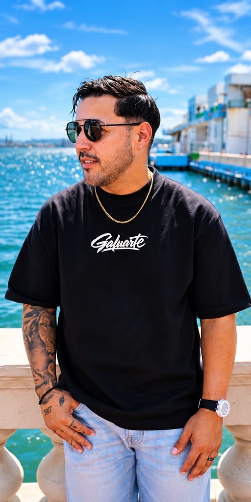 Galuarte x Michael Flores x Nelson Madera — Puerto Rico “Con Olor y Sin Filtro” Tee - Oversized