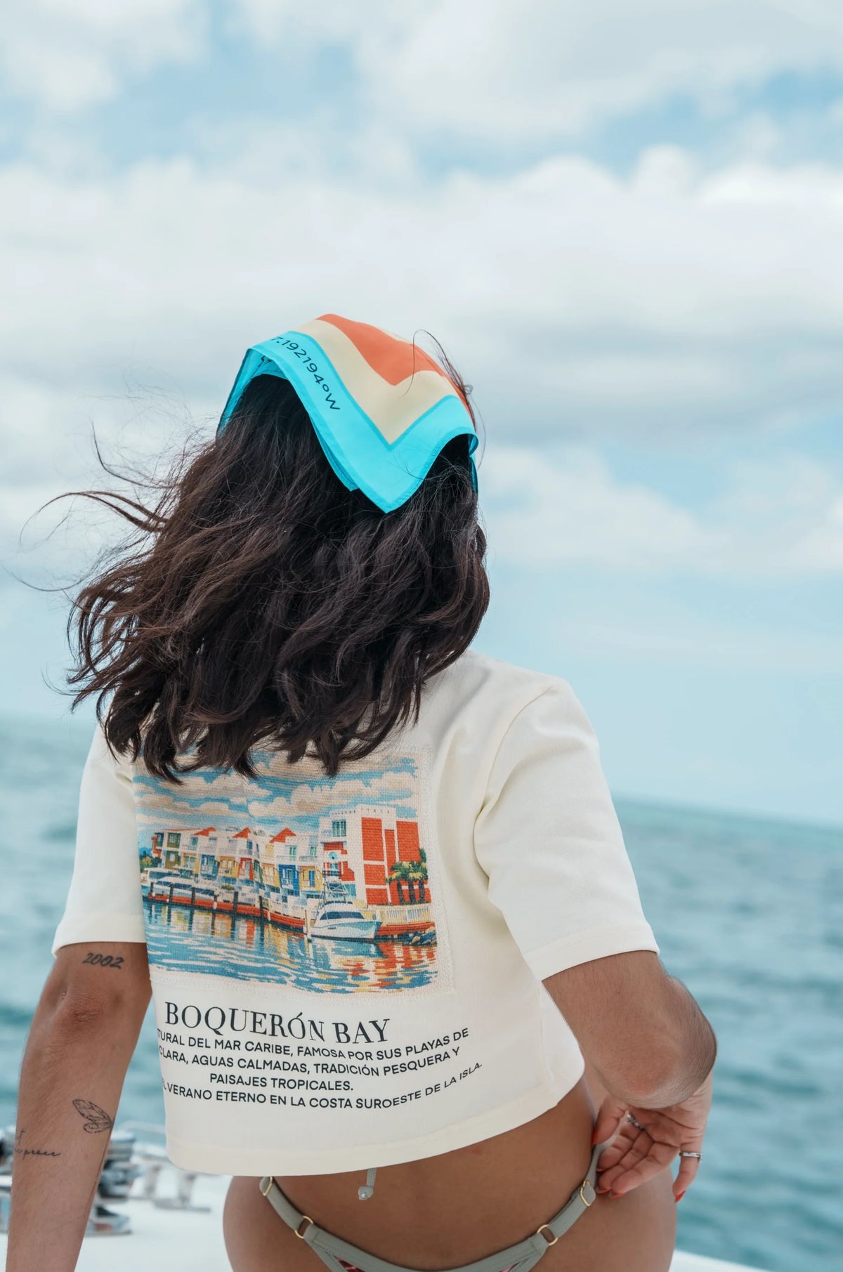 Boquerón Bay Sand Beige Women Crop Top