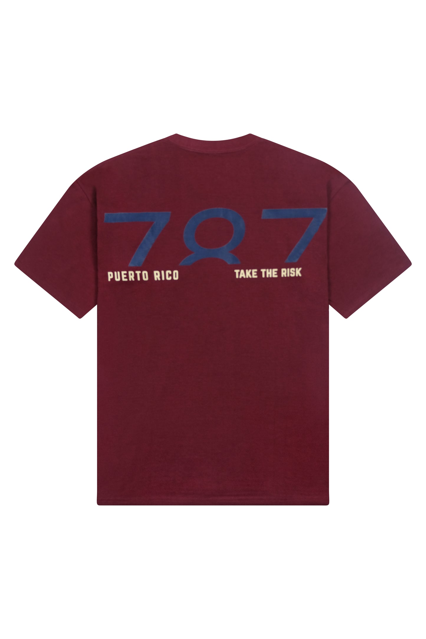 787 Tee  - Burgundy