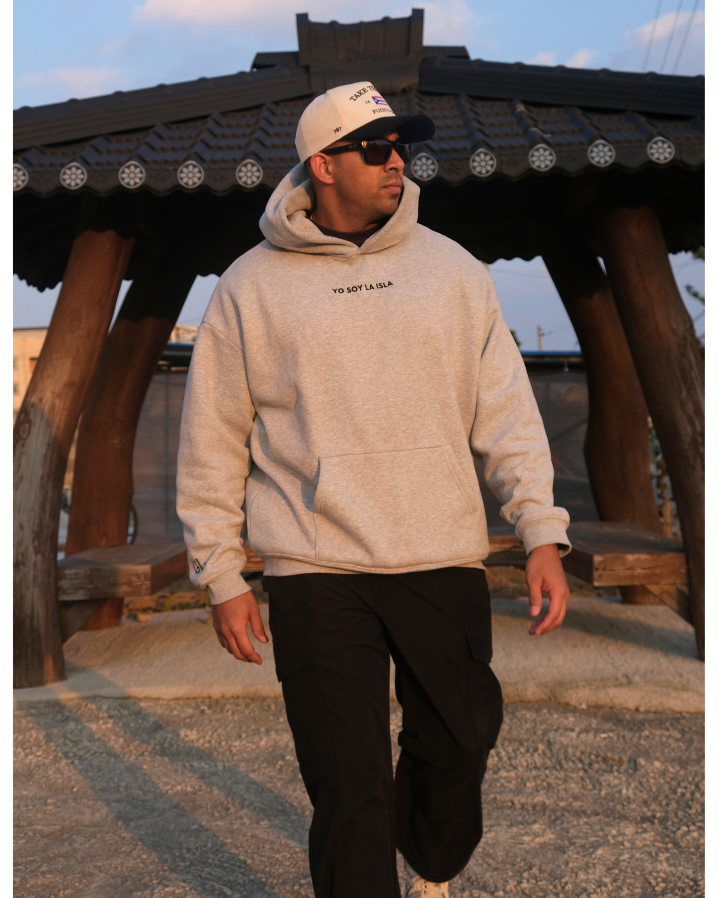 Yo Soy La Isla Hoodie - Gray