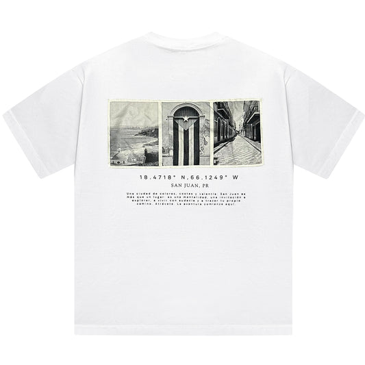 Galuarte “SJU” Tee - White Oversized