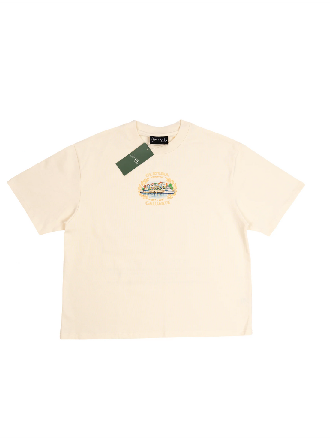 Boquerón Bay Sand Beige Tee - Oversized