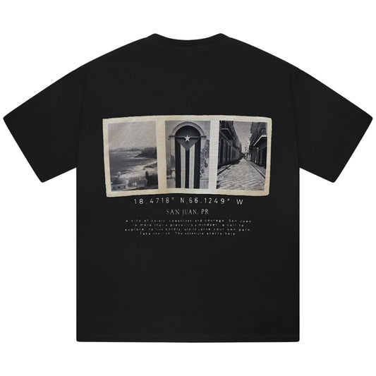 Galuarte “SJU” Tee - Black Oversized