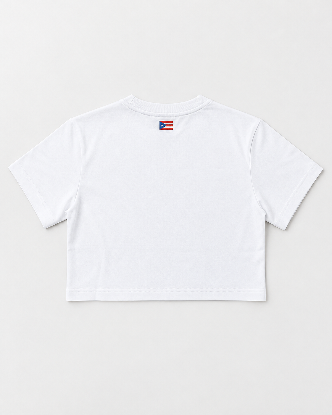 Galuarte White PR Flag Women Crop Top